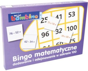 Bingo dodawanie i odejmowanie w zakresie 100 - Gry edukacyjne