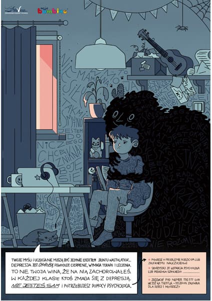 Plakat - Nastolatek i depresja 3 Plakat - Nastolatek i depresja -