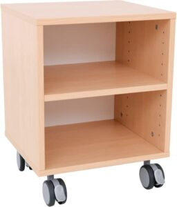 Regał Grande mobilny wąski - klon -