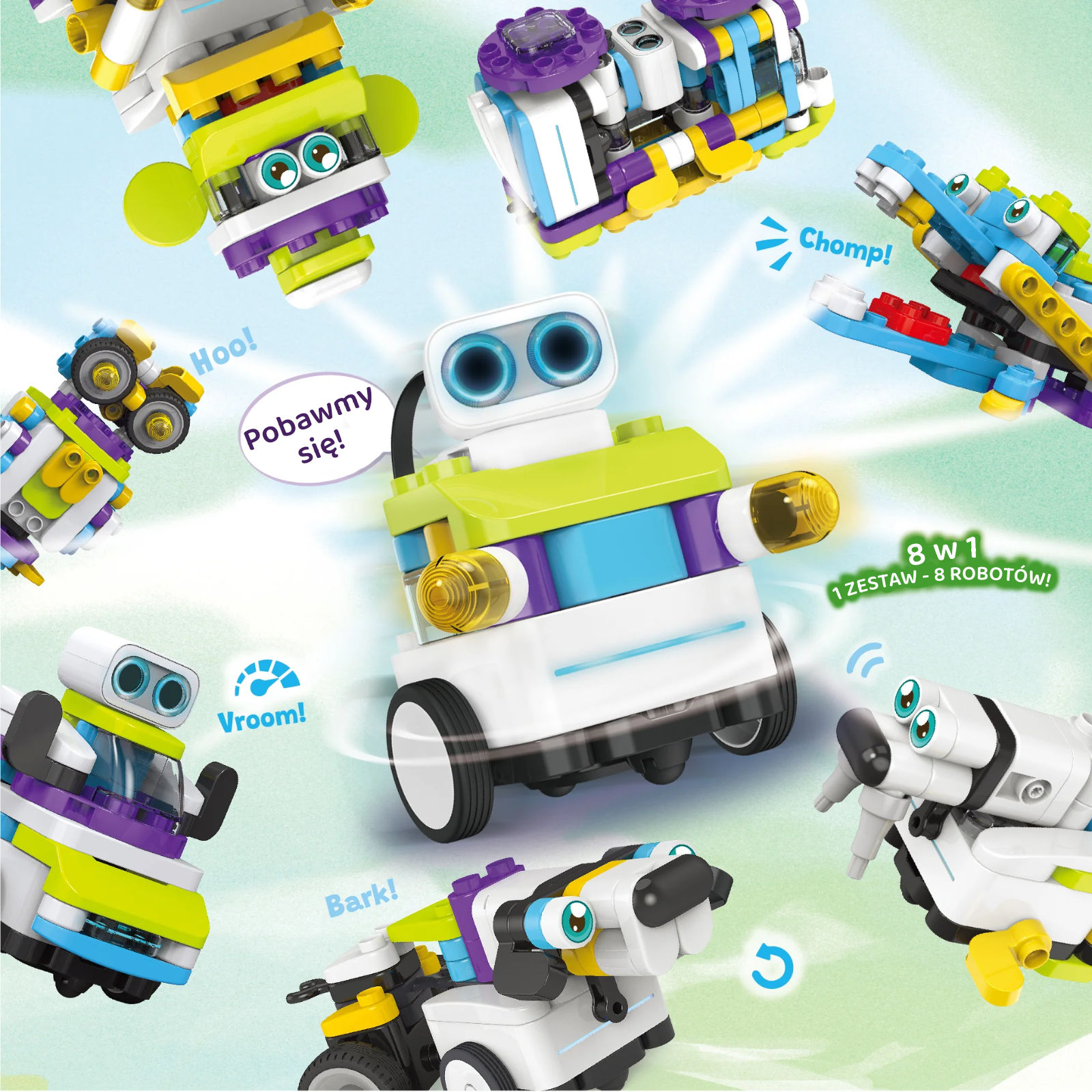 Botzees Classic Robot Modularny 8 w 1 - Pakiet Edukacyjny 5 Botzees Classic Robot Modularny 8 w 1 - Pakiet Edukacyjny -