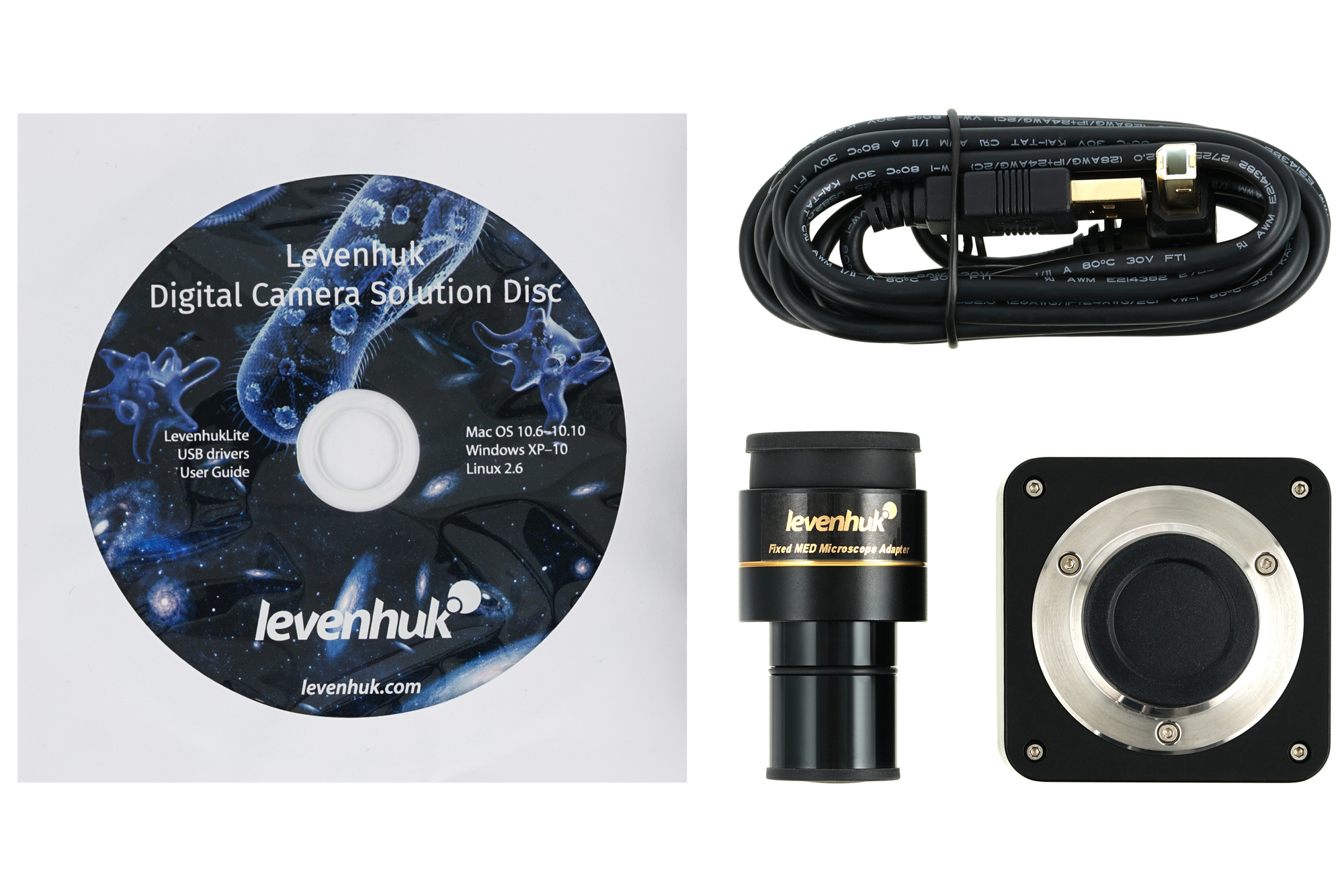 Trójokularowy mikroskop cyfrowy Levenhuk MED D45T 8 Trójokularowy mikroskop cyfrowy Levenhuk MED D45T -