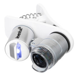 74108_levenhuk-pocket-microscope-zeno-cash-zc4_07 Mobilny mikroskop Levenhuk z klipsem do smartfona i podświetleniem LED.