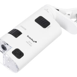 Mobilny mikroskop Levenhuk ZC12 z klipsem do smartfona, powiększenie 40x-60x.