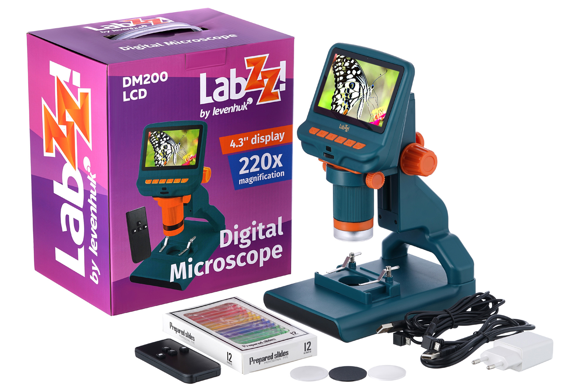 Mikroskop cyfrowy Levenhuk LabZZ DM200 LCD 4 Mikroskop cyfrowy Levenhuk LabZZ DM200 LCD -
