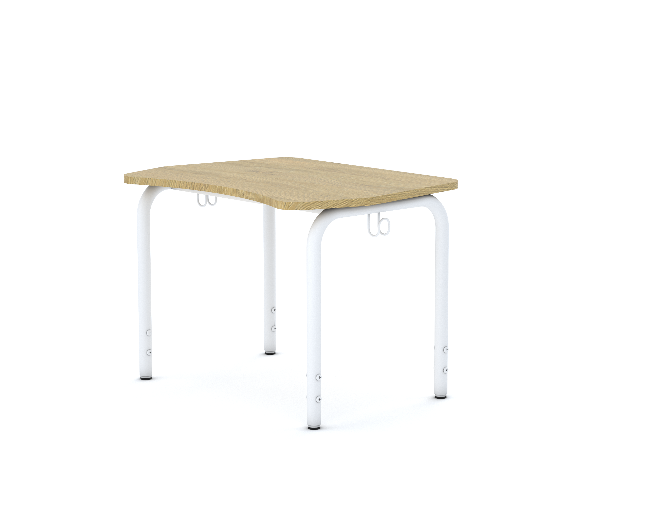 Stół SIMPLE Fala 1350x550 stelaż biały/blat dąb rozmiar 2-4 3 Stół SIMPLE Fala 1350x550 stelaż biały/blat dąb rozmiar 2-4 -