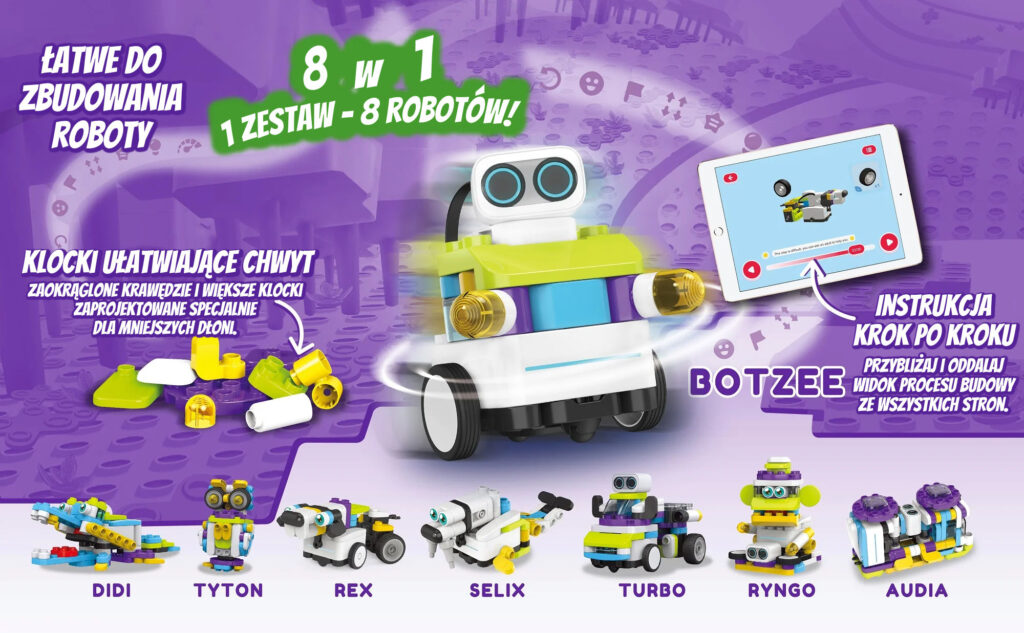 Botzees Classic Robot Modularny 8 w 1 - Pakiet Edukacyjny -