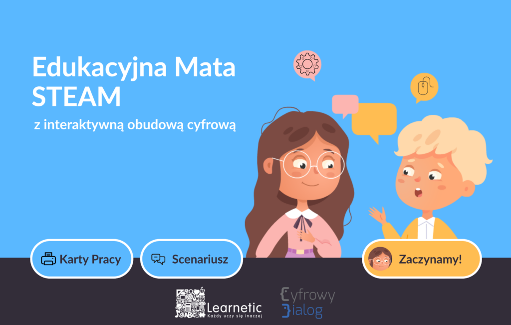 Edukacyjna Mata STEAM z interaktywną obudową cyfrową -