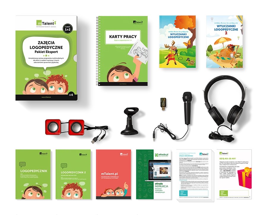 mTalent Zajęcia logopedyczne - Pakiet EKSPERT -