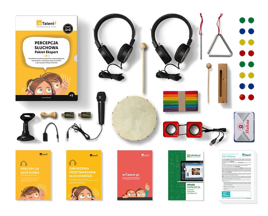 mTalent Percepcja słuchowa + Percepcja słuchowa 2. Stymulacja wyższych funkcji słuchowych (Pakiet) -