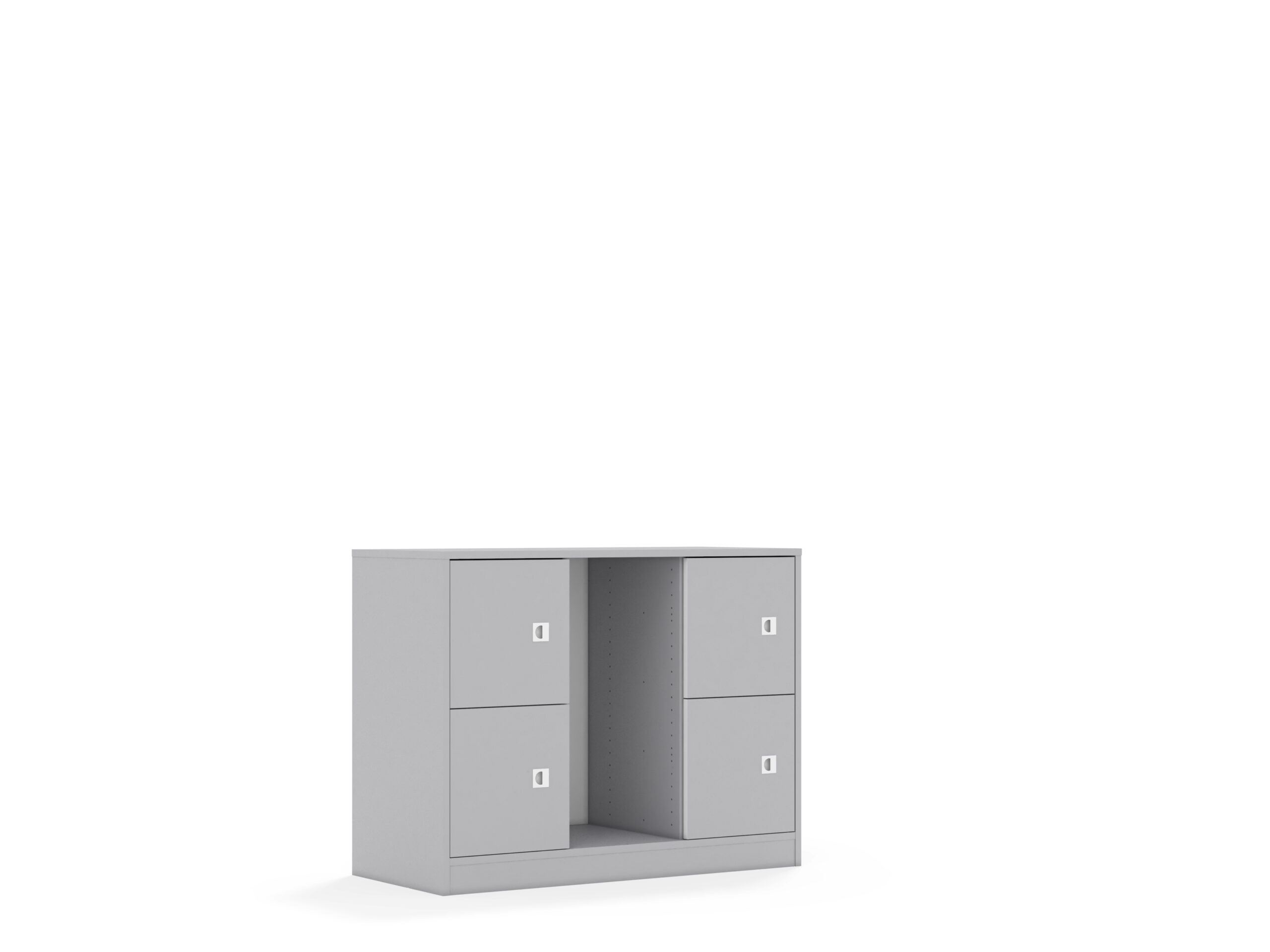 Regał na pojemniki Blox Base 110 2PG 4F1 1049x466x813 korpus szary/4x front szary 3 Regał na pojemniki Blox Base 110 2PG 4F1 1049x466x813 korpus szary/4x front szary -