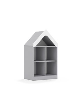 Regał Blox Base 70 2PP z daszkiem 706x466x1223 korpus szary - płyta HDF