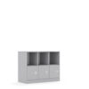 Regał Blox Base 110 2PP 3F1 1049x466x813 korpus szary/3x front szary - wariant 1