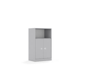 Regał Blox Base 70 3P 2F2 706x466x1165 korpus szary/2x front szary - szary