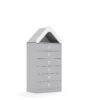 Szafa Blox Base 70 3P 6S z daszkiem 706x466x1575 korpus szary/6x szuflada szara 2 Szafa Blox Base 70 3P 6S z daszkiem 706x466x1575 korpus szary/6x szuflada szara -