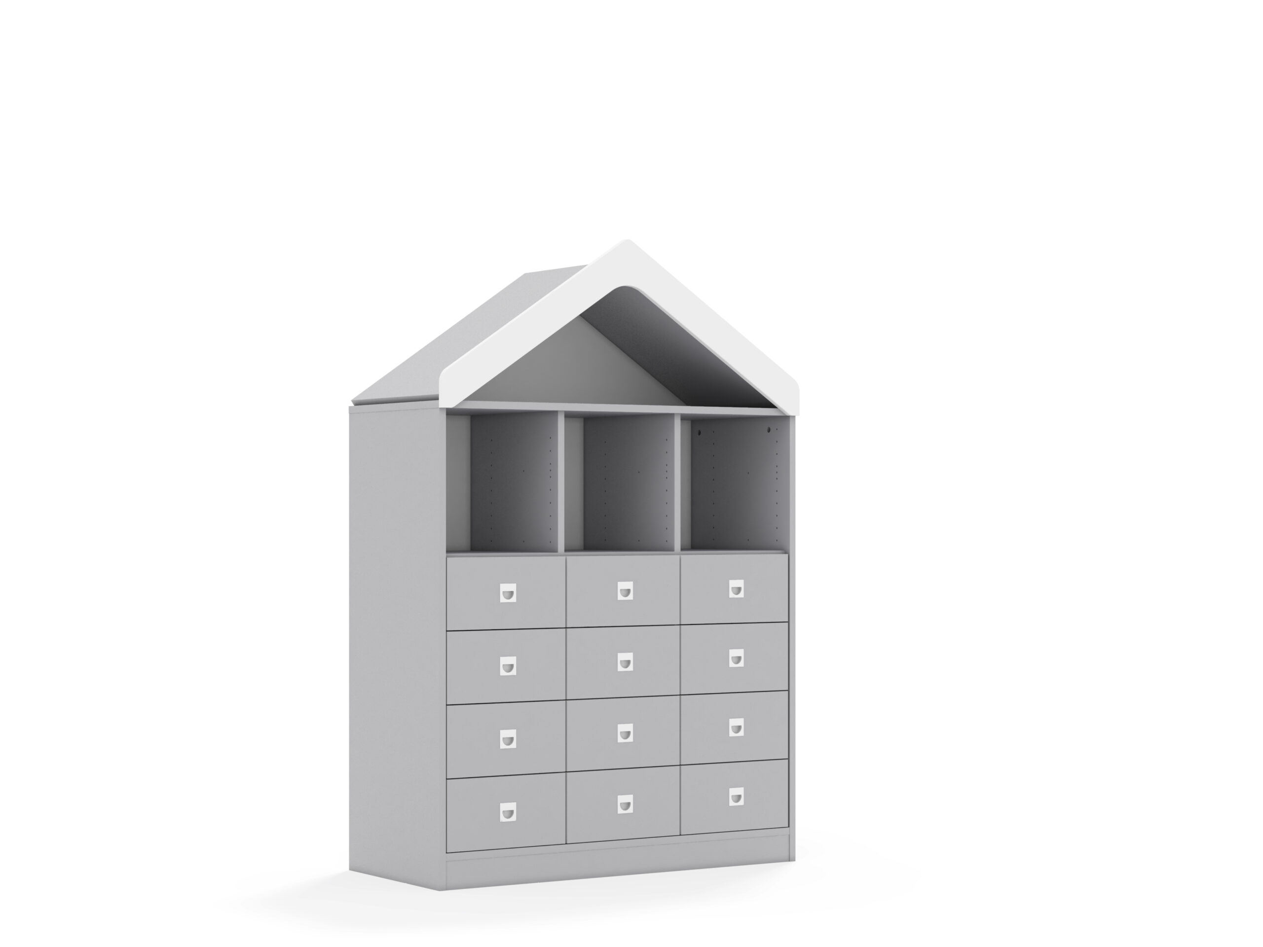 Regał Blox Base 110 3PP 8SB 4SS z daszkiem 1049x466x1575 korpus szary/12x szuflada szara 3 Regał Blox Base 110 3PP 8SB 4SS z daszkiem 1049x466x1575 korpus szary/12x szuflada szara -