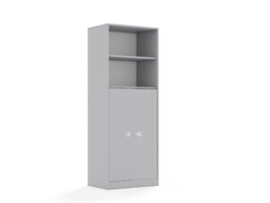 Szafa Blox Base 70 5P 2F3 706x466x1869 korpus szary/2x front szary - szary