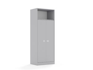 Szafa Blox Base 70 5P 2F4 706x466x1869 korpus szary/2x front szary - szary