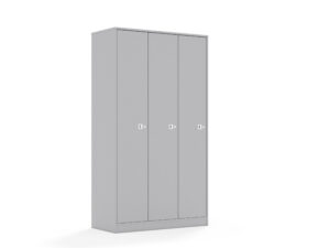 Szafa Blox Base 110 5PP 3F5 1049x466x1869 korpus szary/3x front szary - Biały