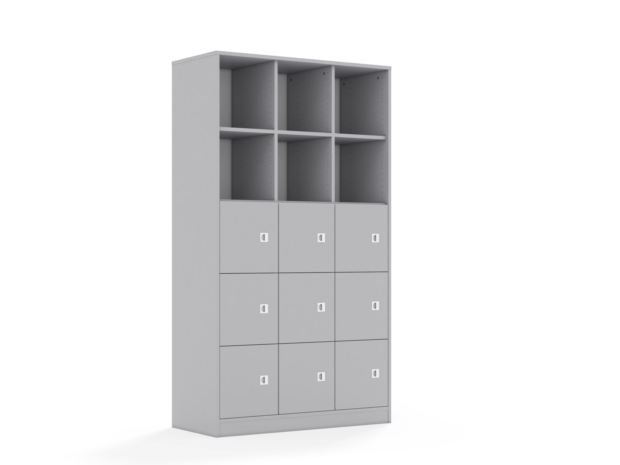 Regał Blox Base 110 5PP 9F1 1049x466x1869 korpus szary/9x front szary 3 Regał Blox Base 110 5PP 9F1 1049x466x1869 korpus szary/9x front szary -