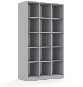 Regał Blox Base 110 5PP 1049x466x1869 korpus szary - płyta HDF