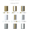 Regał Blox Base 110 2PP 2F1 1049x466x813 korpus szary/2x front szary -