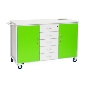 Szafka laboratoryjna mobilna z zasilaniem elektrycznym w blacie - Pracownie