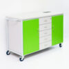 Szafka laboratoryjna mobilna z zasilaniem elektrycznym w blacie 8 Szafka laboratoryjna mobilna z zasilaniem elektrycznym w blacie -