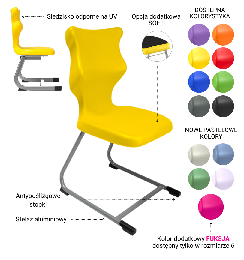 Krzesło szkolne C-Line 3 Krzesło C-line