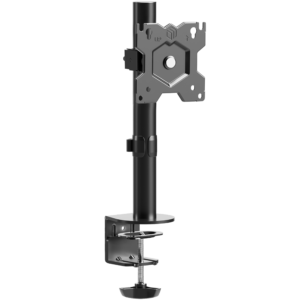 Uchwyt biurkowy dla monitora 13"-34" maks 8 kg, nachylny i obrotowy, z obracaniem, czarny D101E - Sprzęt interaktywny