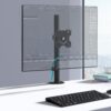 Uchwyt biurkowy dla monitora 13"-34" maks 8 kg, nachylny i obrotowy, z obracaniem, czarny D101E -