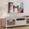Stały uchwyt TV dla 32"-65" maks 50 kg, czarny FM2 -