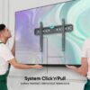 Stały uchwyt TV dla 43"-85" maks 68 kg, czarny FM6 -