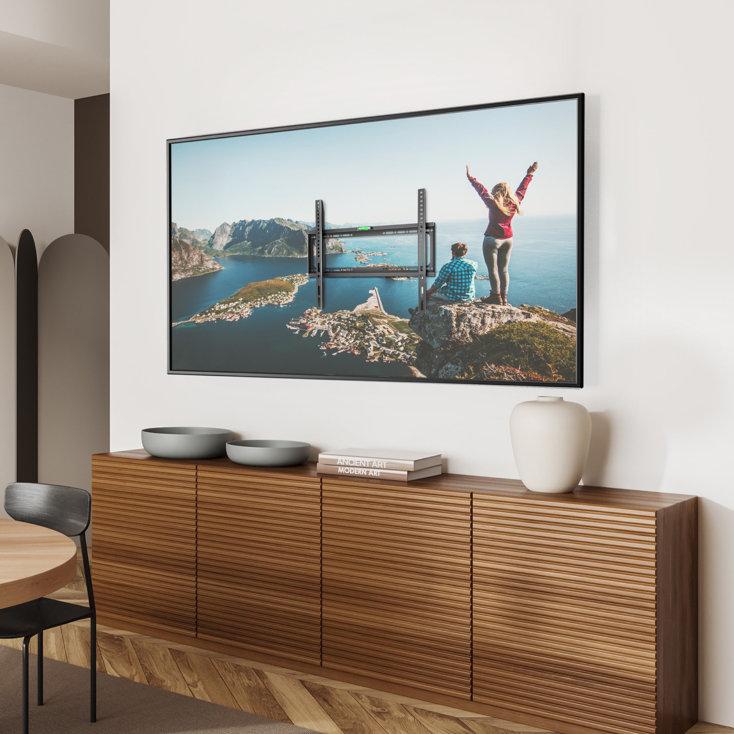 Stały uchwyt na TV 26"-55" maks 45 kg, czarny FME-44B 4 Stały uchwyt na TV 26"-55" maks 45 kg, czarny FME-44B -