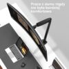 Uchwyt biurkowy dla monitora 13"-32" maks 9 kg, nachylny i obrotowy, z obracaniem, czarny G100 -