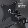 Biurkowy uchwyt do monitora 15"-42", czarno-szary G110 -