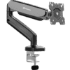 Uchwyt biurkowy dla monitora 13"-32" maks 8 kg, nachylny i obrotowy, z obracaniem, czarny G50 -