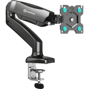 Uchwyt biurkowy dla monitora 13"-32" maks 8 kg, nachylny i obrotowy, z obracaning, czarny G80 - Sprzęt interaktywny