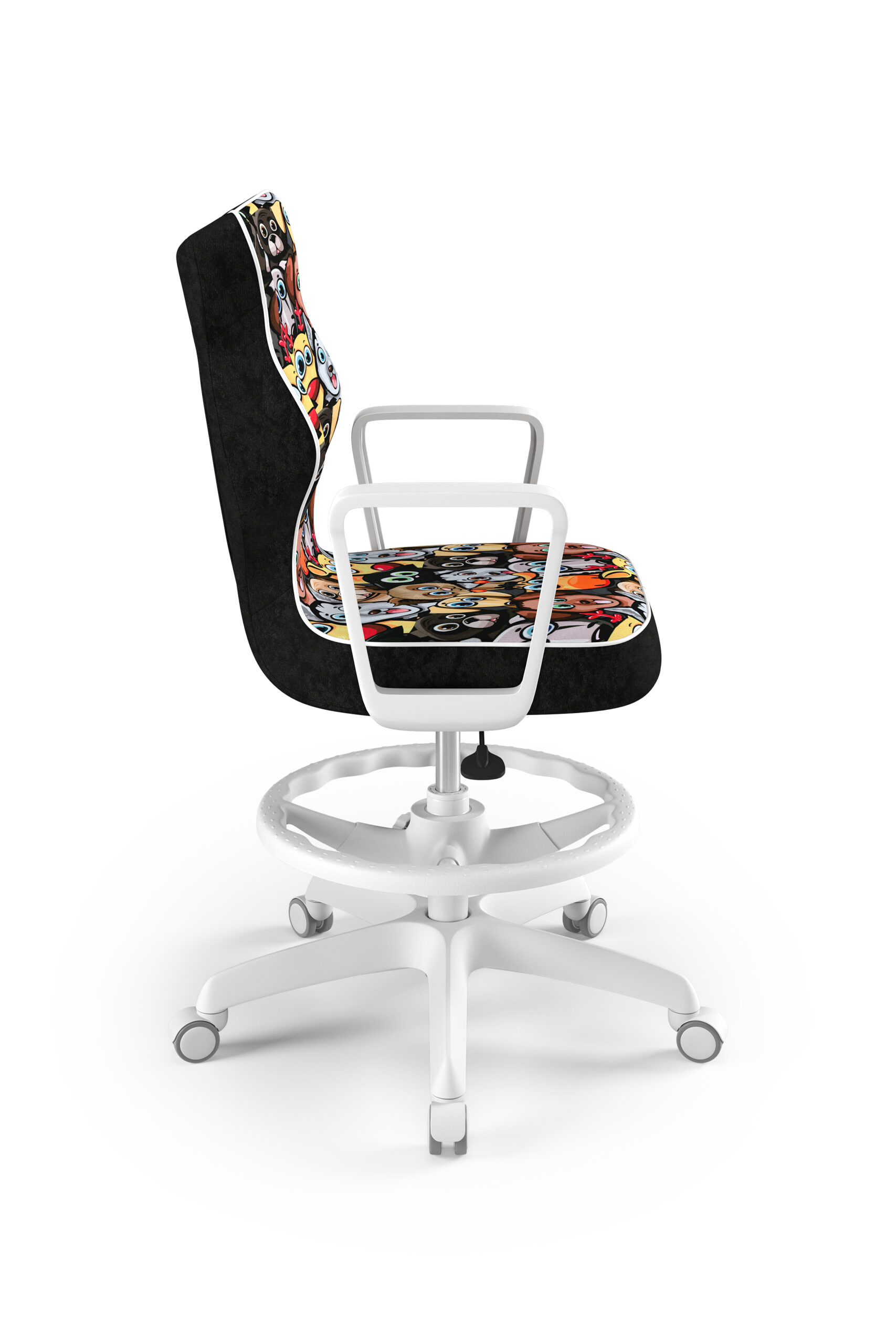 Krzesło młodzieżowe Norm biały Storia 28 rozmiar 5 z podnóżkiem 4 Krzesło młodzieżowe Norm biały Storia 28 rozmiar 5 z podnóżkiem -