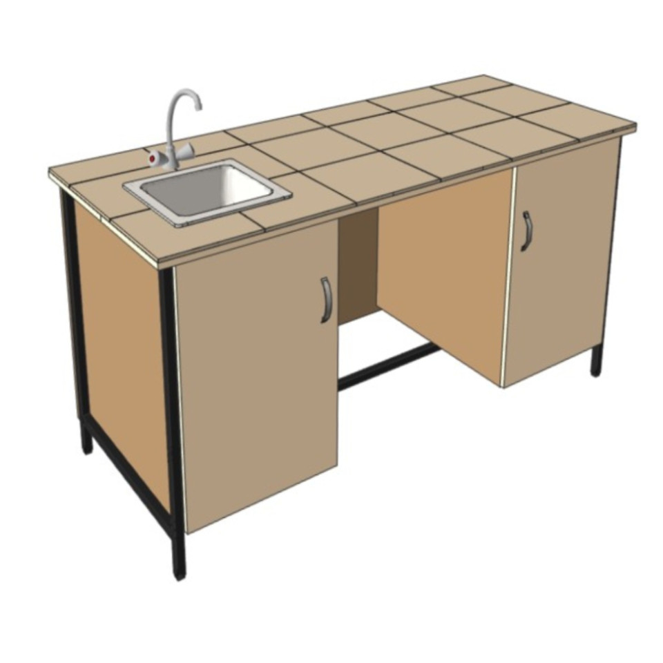 Stół laboratoryjny NYSA na stelażu ze zlewem 3 Stół laboratoryjny NYSA na stelażu ze zlewem -