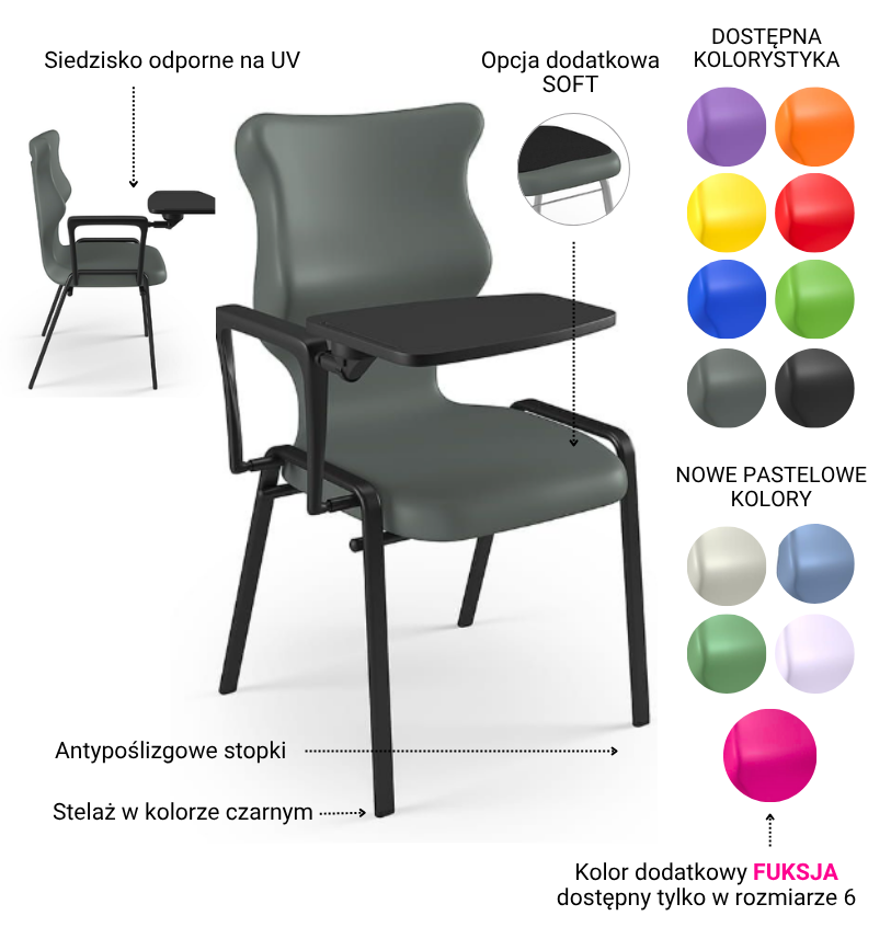 Krzesło szkolne Student Plus 3 Krzesło Student Plus