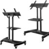 Mobilny stojak dla TV lub panelu interaktywnego 32"-65" maks 60 kg, pochyły, czarny TS1330 12 Mobilny stojak dla TV lub panelu interaktywnego 32"-65" maks 60 kg, pochyły, czarny TS1330 -