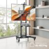 Mobilny stojak TV dla 40"-70" maks 46 kg, czarny TS1551 -