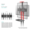 Mobilny stojak TV dla 40"-70" maks 46 kg, czerwony TS1551 -
