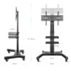 Mobilny stojak do TV 32" - 65" do 32,6 kg TS1661, Czarny 16 Mobilny stojak do TV 32" - 65" do 32,6 kg TS1661, Czarny -