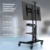 Mobilny stojak TV dla 50"-86" maks 91 kg, czarny TS1881 -