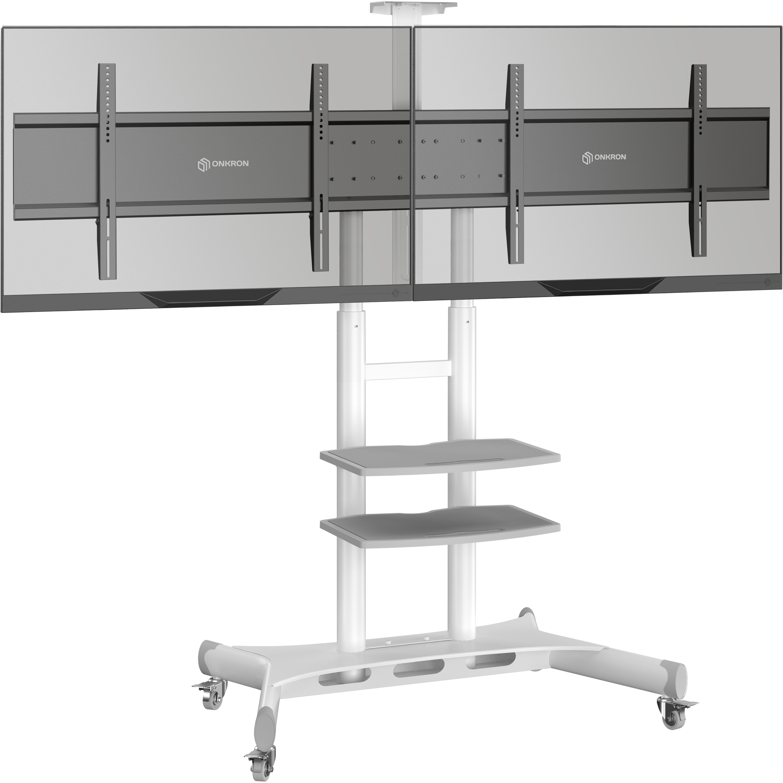 Mobilny stojak dla dwóch TV 40"-65" maks 46 kg, biały TS1881DV 5 Mobilny stojak dla dwóch TV 40"-65" maks 46 kg, biały TS1881DV -