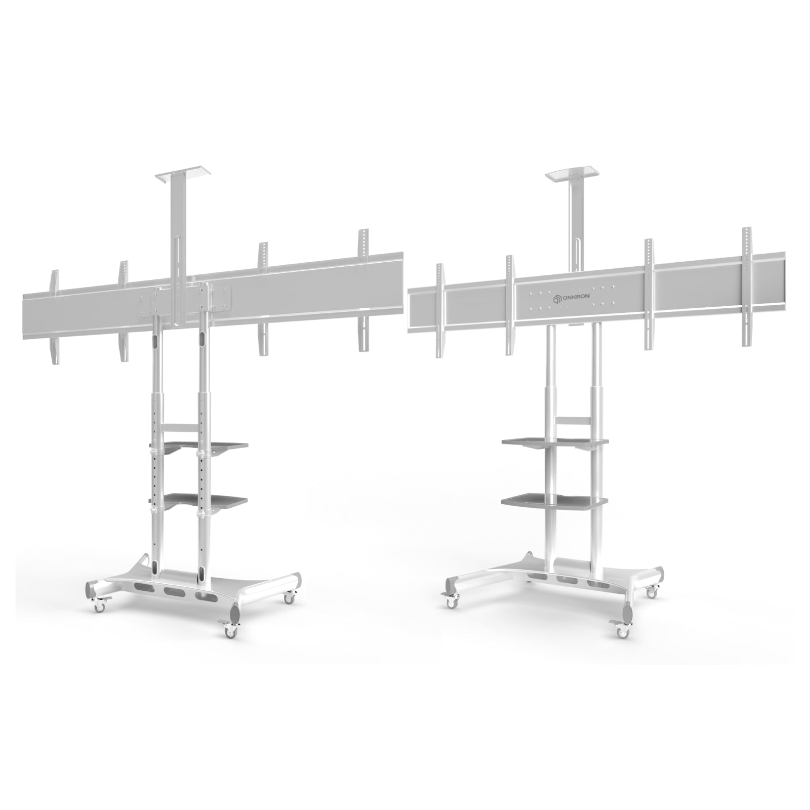 Mobilny stojak dla dwóch TV 40"-65" maks 46 kg, biały TS1881DV 6 Mobilny stojak dla dwóch TV 40"-65" maks 46 kg, biały TS1881DV -