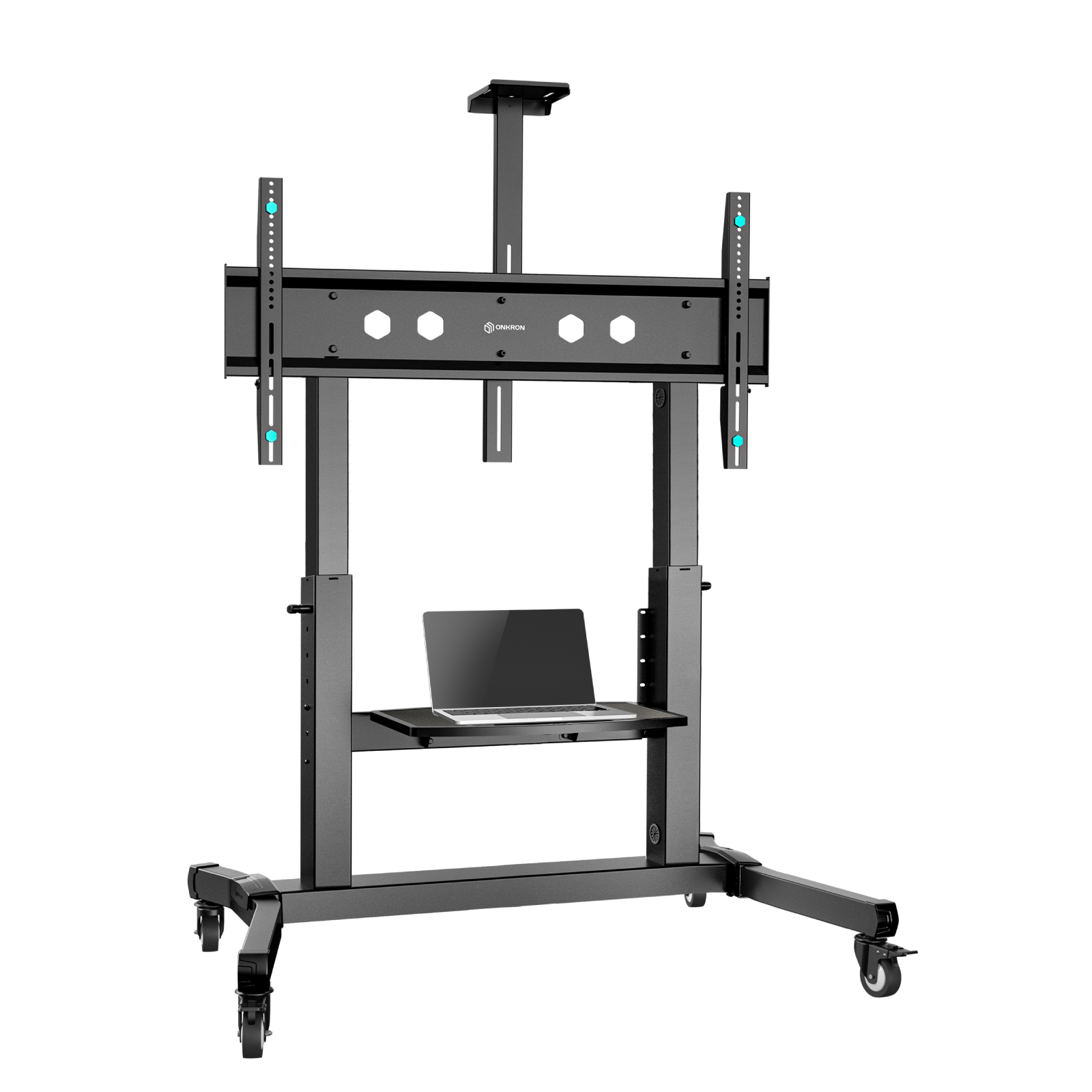 Mobilny stojak TV dla 50"-100" maks 120 kg, pochyły, czarny TS1991 3 Mobilny stojak TV dla 50"-100" maks 120 kg, pochyły, czarny TS1991 -