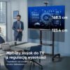 Mobilny stojak TV dla 50"-100" maks 120 kg, pochyły, czarny TS1991 13 Mobilny stojak TV dla 50"-100" maks 120 kg, pochyły, czarny TS1991 -