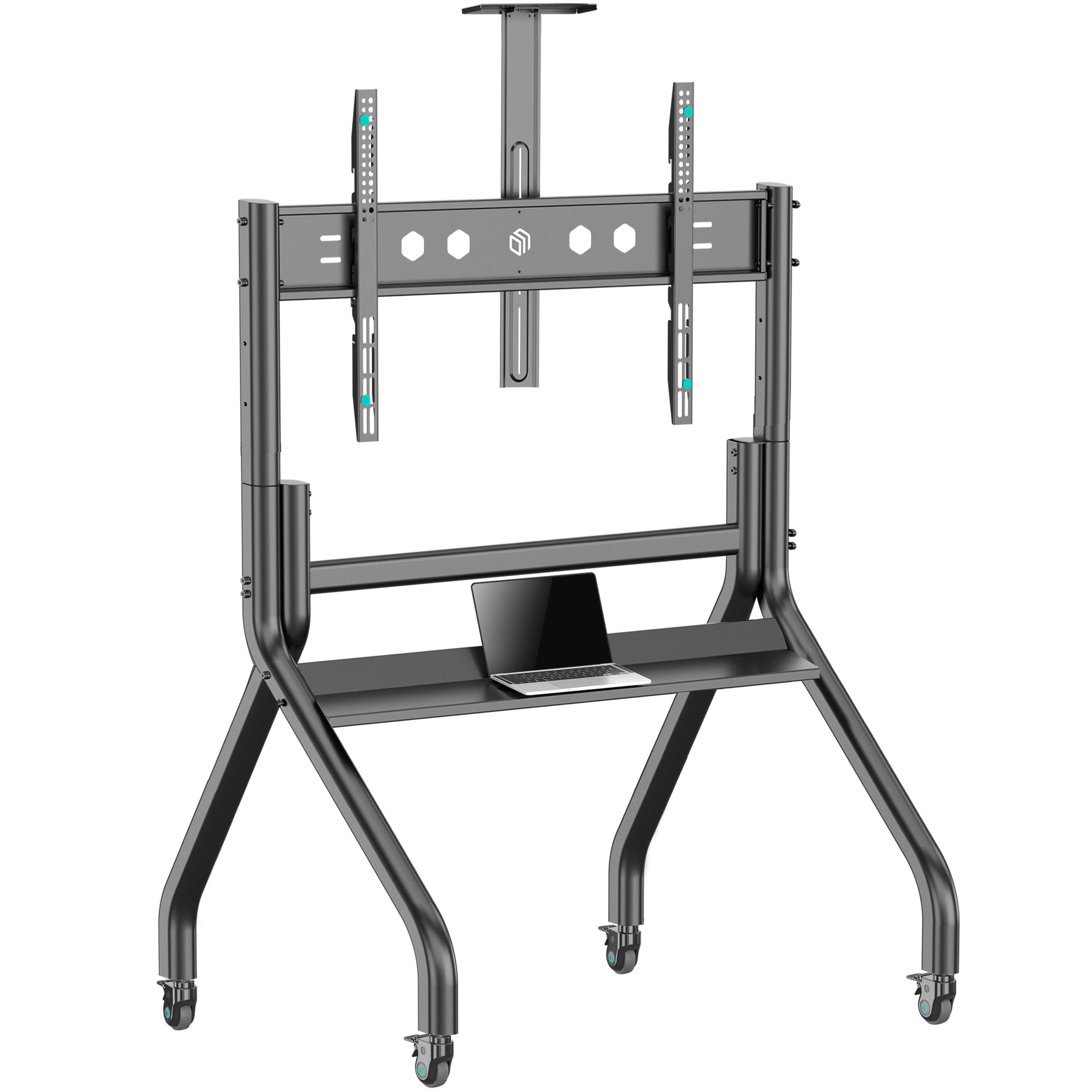 Mobilny stojak dla TV lub panelu interaktywnego 60"-120" maks 120 kg, czarny TS2080 3 Mobilny stojak dla TV lub panelu interaktywnego 60"-120" maks 120 kg, czarny TS2080 -